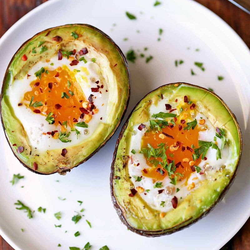 Baked Avocado Eggs