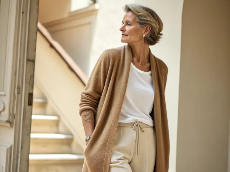 Cashmere Cardigan in a Neutral Shade