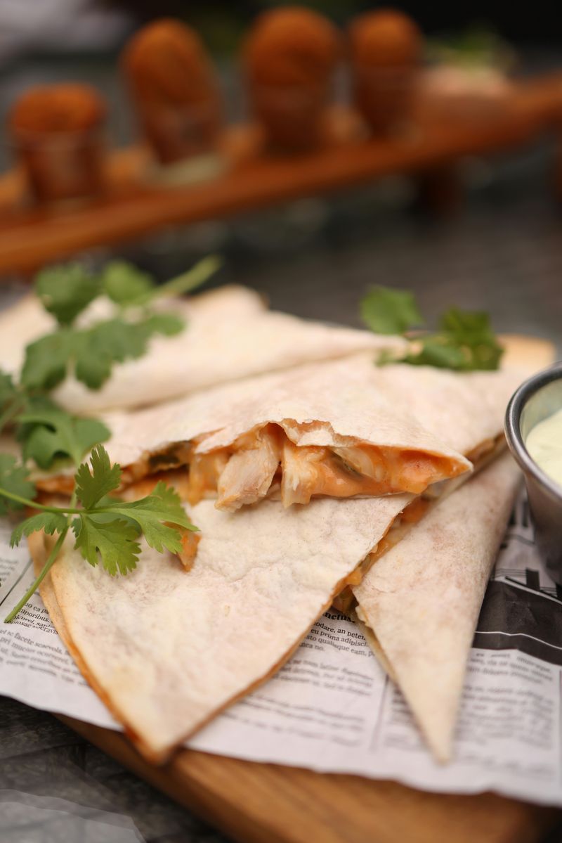 Crispy Chicken Quesadillas
