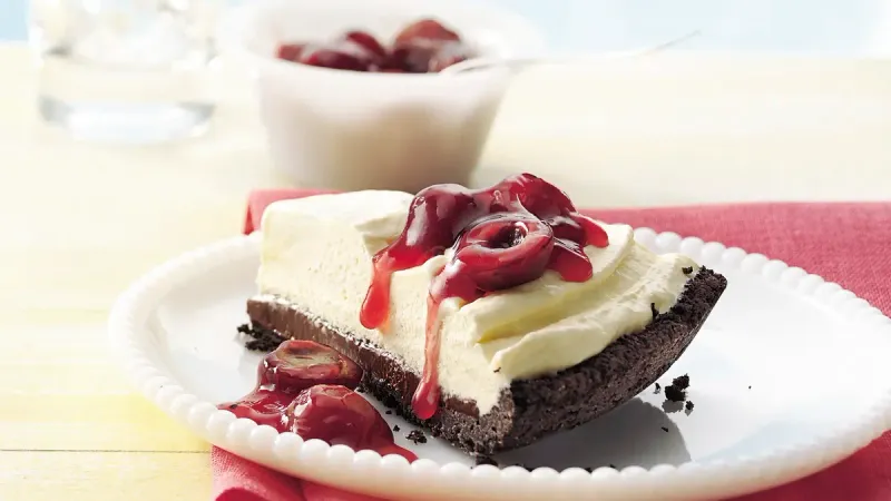 Decadent Cherry-Chocolate Ice Cream Pie