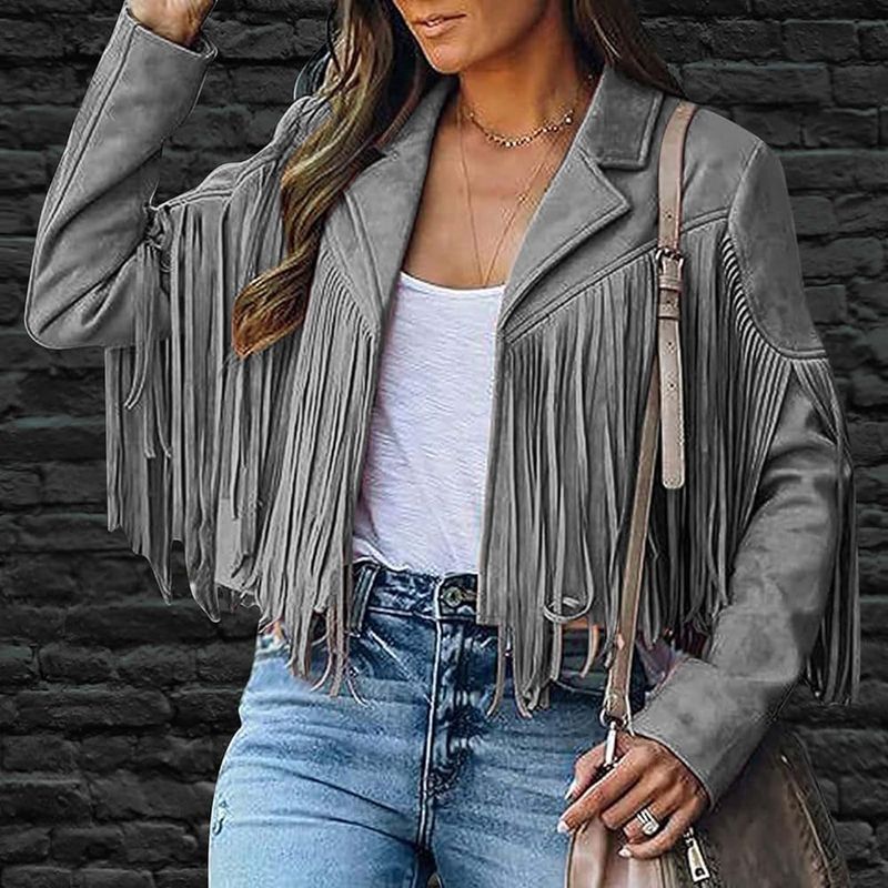 Fringed Jacket Makes Bold Statement