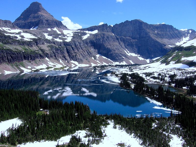 Glacier's Mountain Magnificence