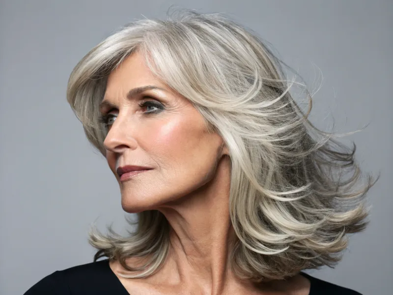 Graceful Feathered Cut