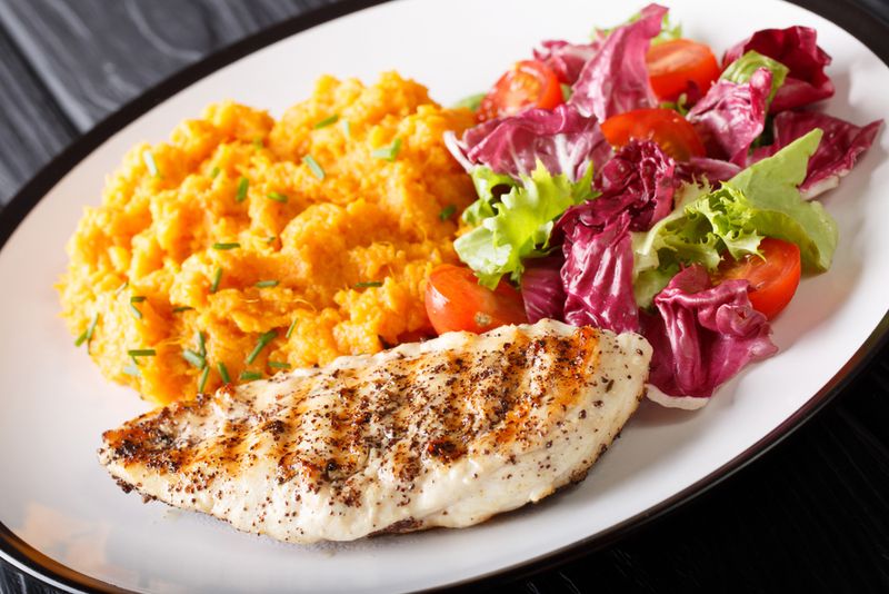 Grilled Chicken with Sweet Potatoes