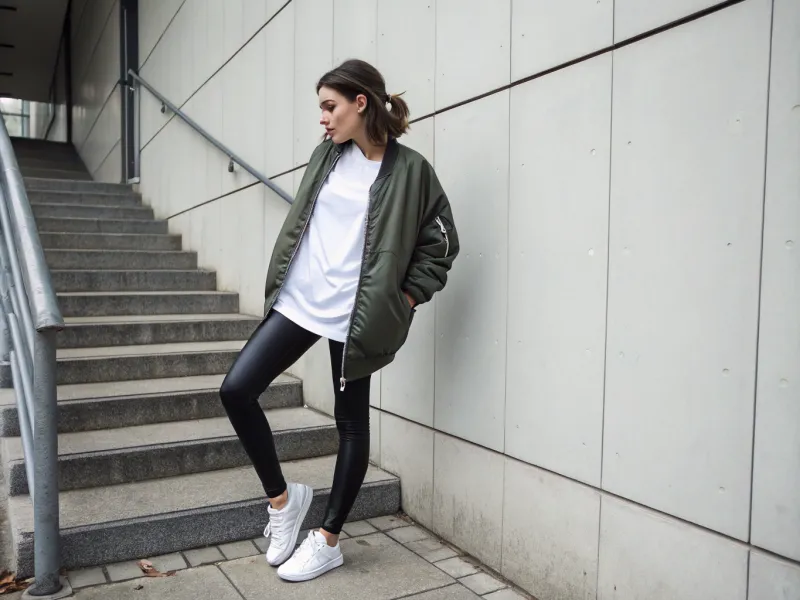 Layer a Crisp White Tee Under Activewear Tops