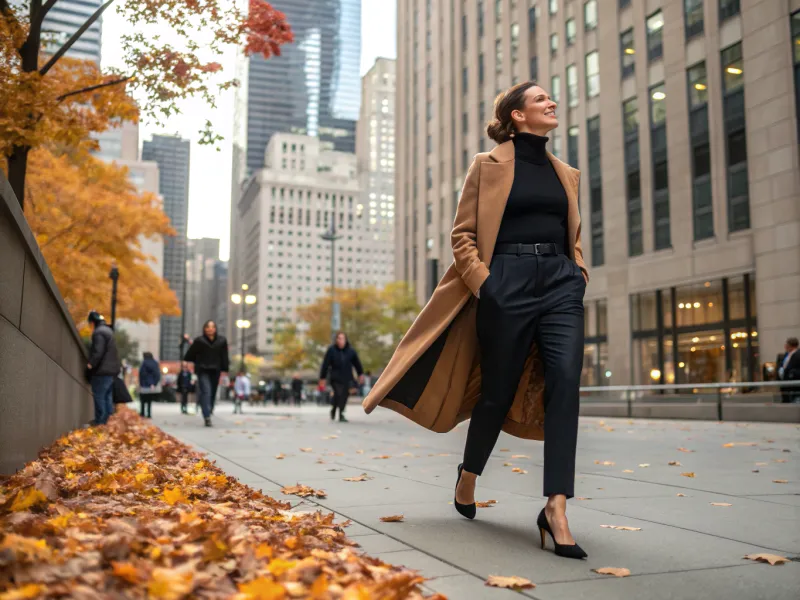 Layered Under a Longline Coat