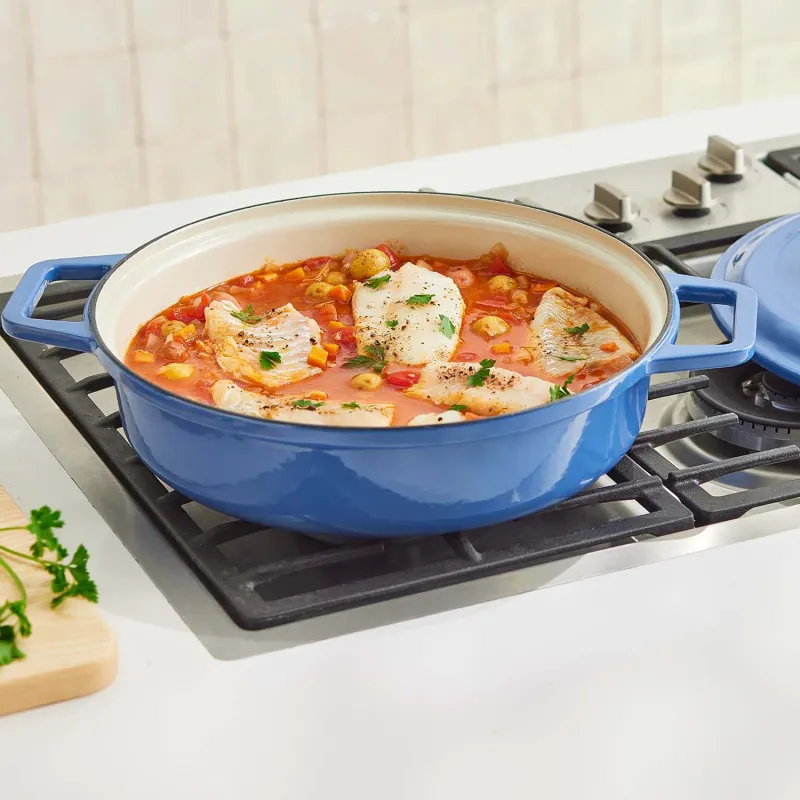 Misen Enameled Cast Iron Braiser