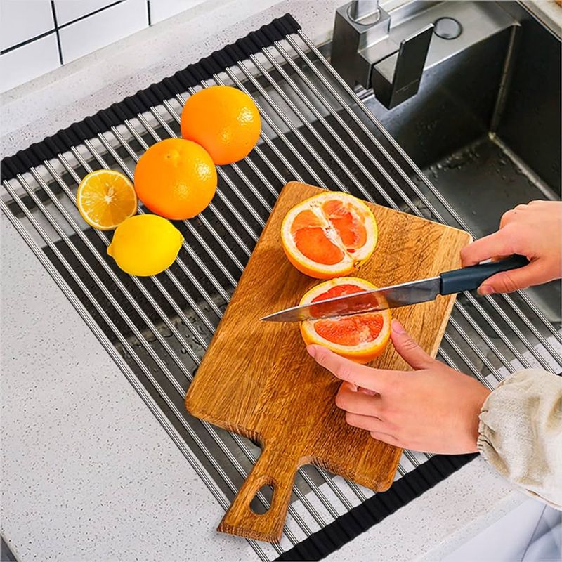 Over-the-Sink Roll-Up Drying Rack