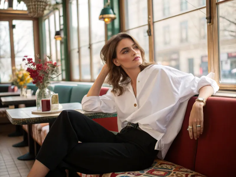 Paired with an Oversized Button-Down