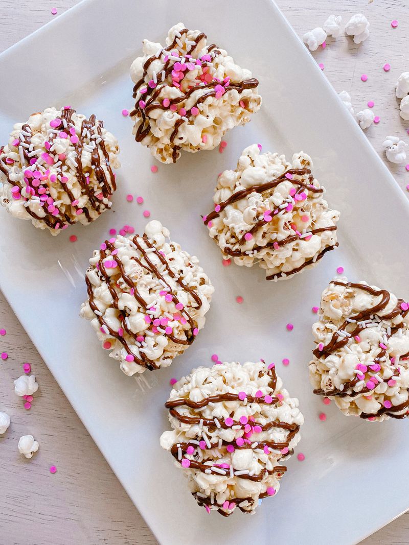 Popcorn Balls with Nonpareils
