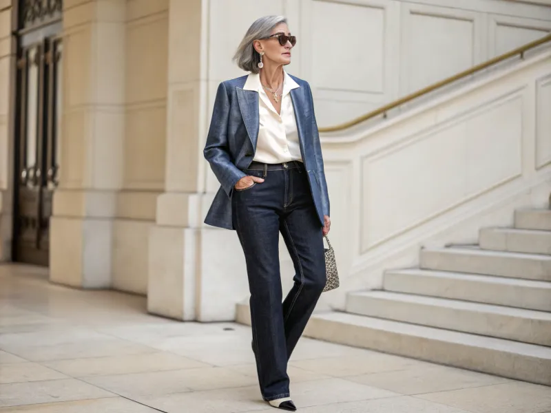 Reimagined Denim for Mature Style