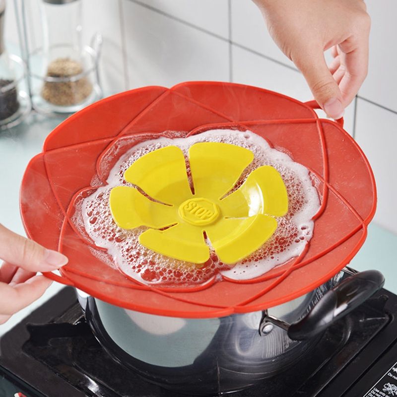 Silicone Pot Lid Spill Stopper