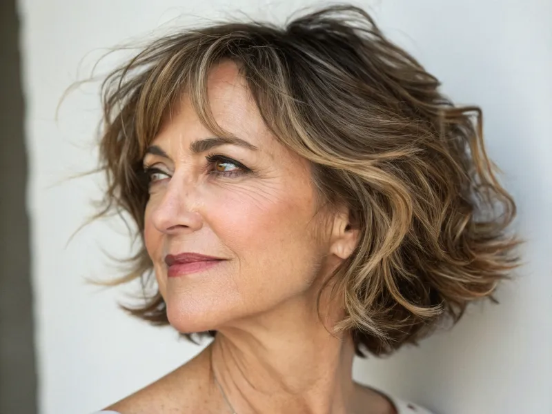 Textured Bob with Movement