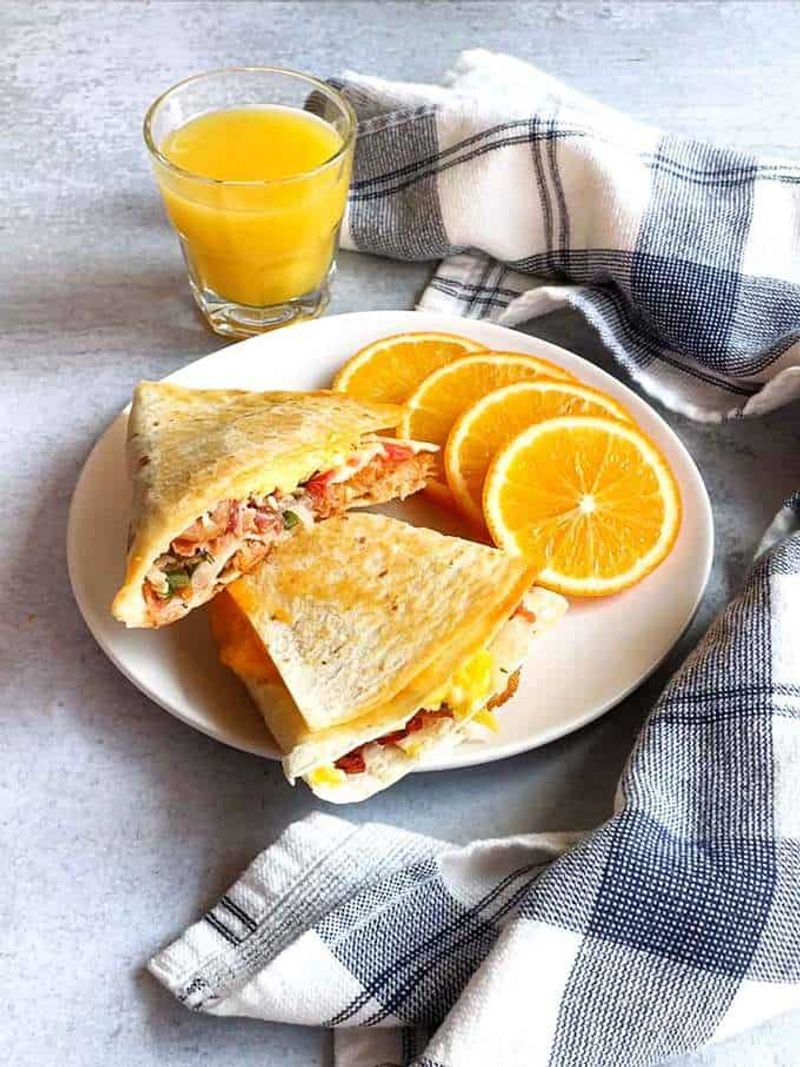 TikTok Tortilla Breakfast Wrap