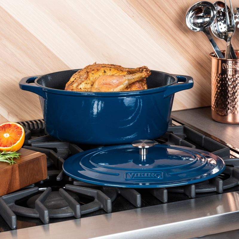 Viking Enameled Steel Oval Roaster