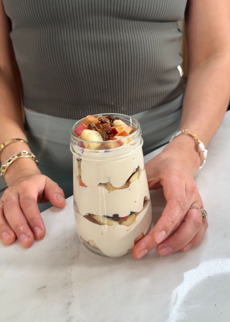 Warm Cinnamon Apple Breakfast Parfaits