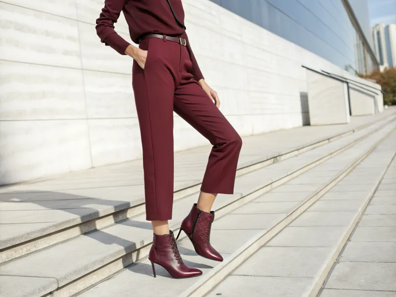With Heeled Ankle Boots