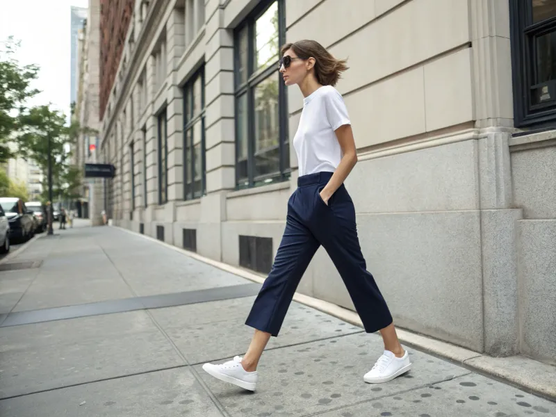 Worn with Sneakers for Contrast