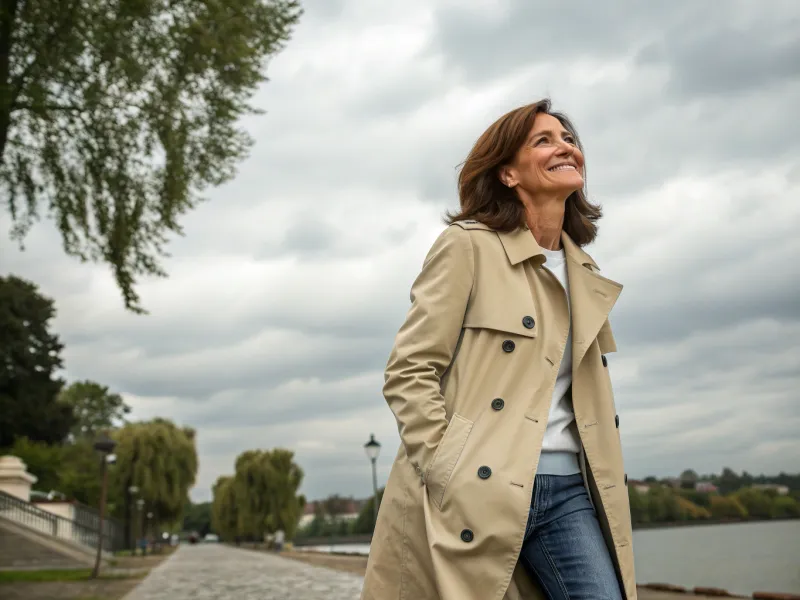 A Crisp Trench Coat