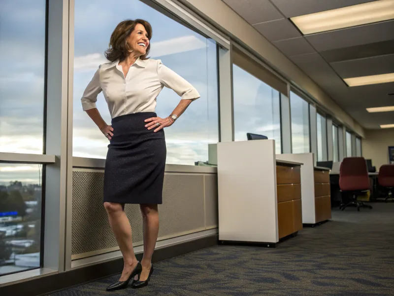 A Knee-Length Pencil Skirt