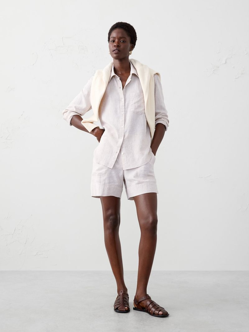 Banana Republic – Oversized Linen-Cotton Tunic