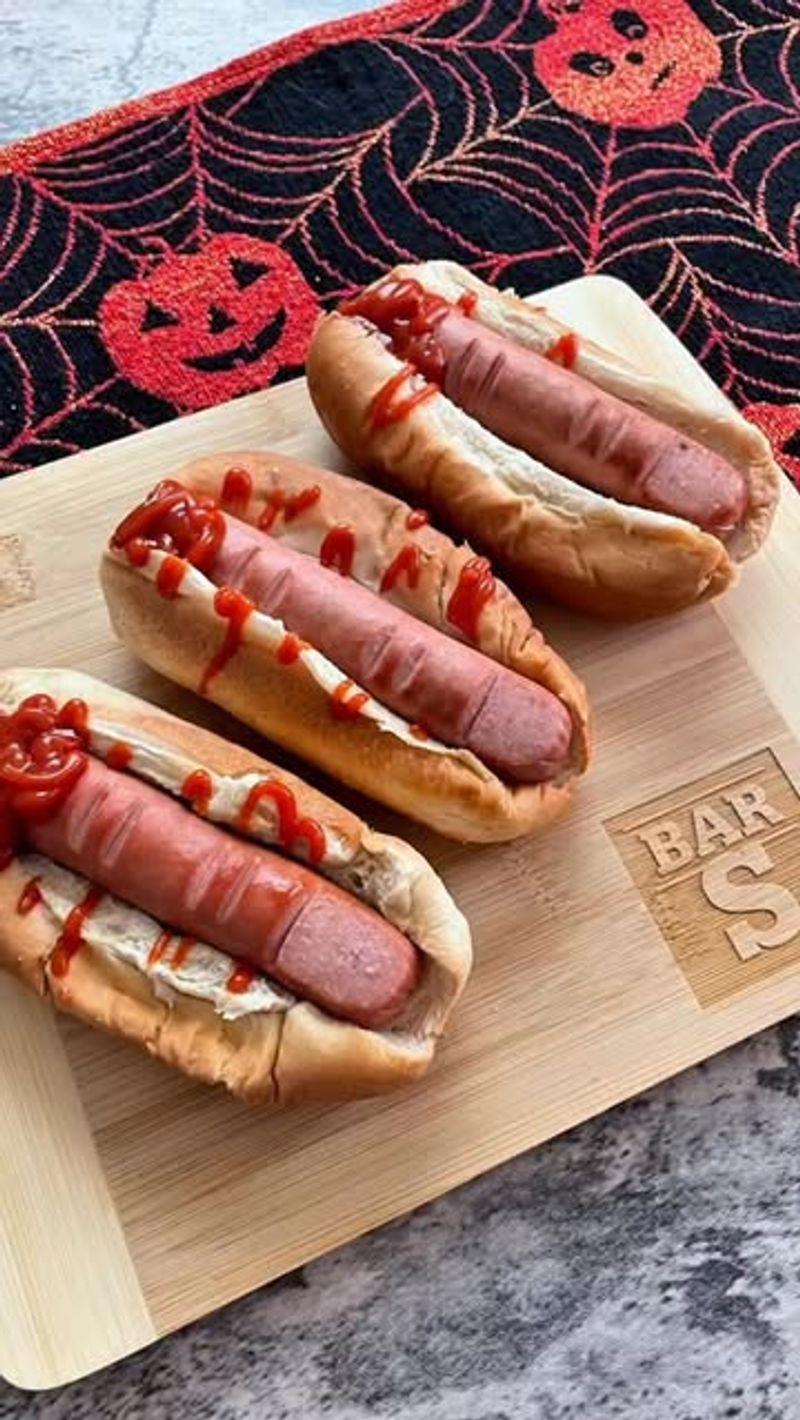 Bloody Finger Hot Dogs