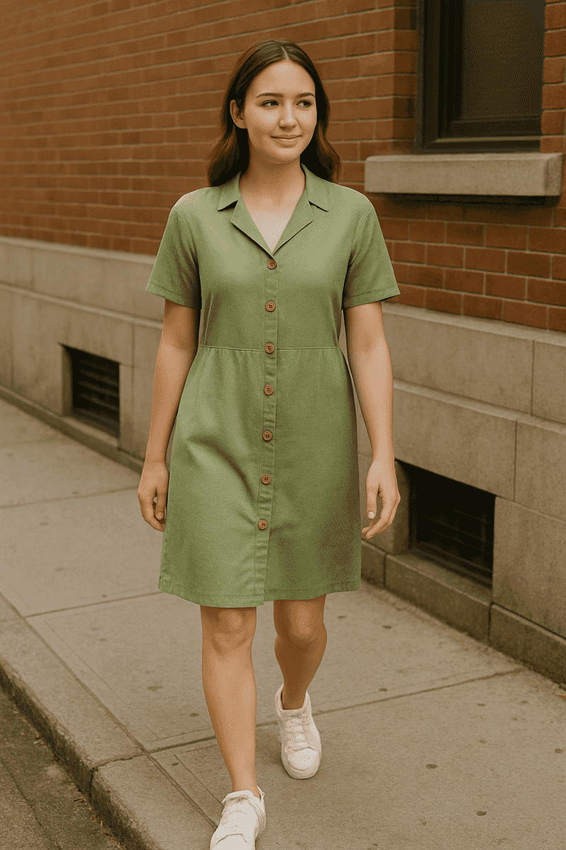 Button-Down Dress