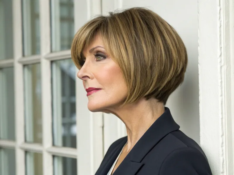 Chin-Length Graduated Bob