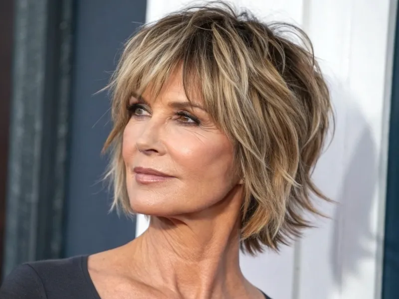 Choppy Shag with Bangs