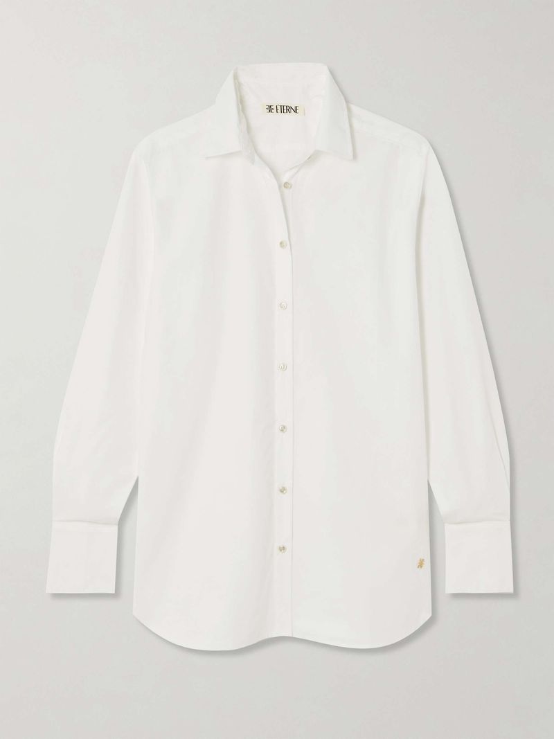 Classic White Button-Down Shirt
