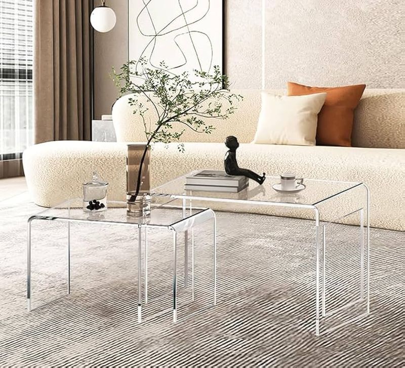 Clear Furniture Keeps Sightlines Open