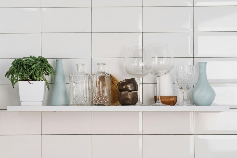Cluttered Open Shelving