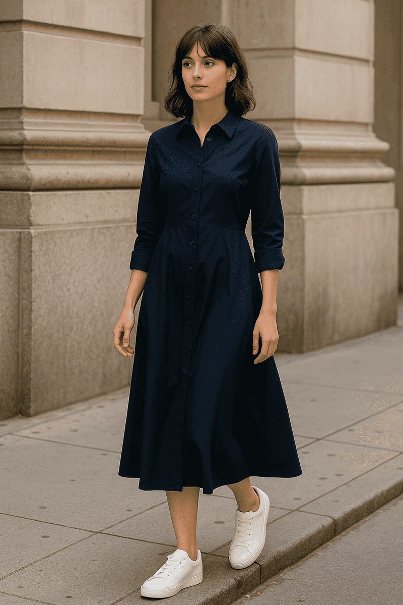Collared Shirt Dress