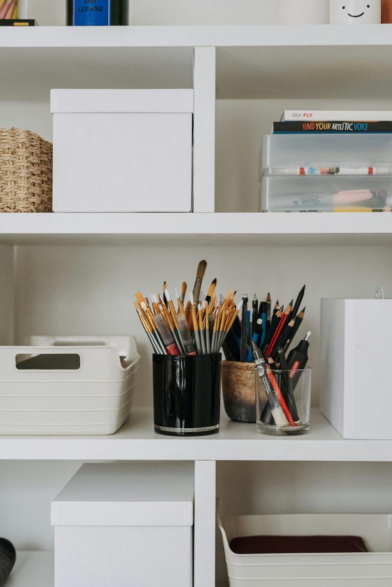 Conceal Clutter With Decorative Containers