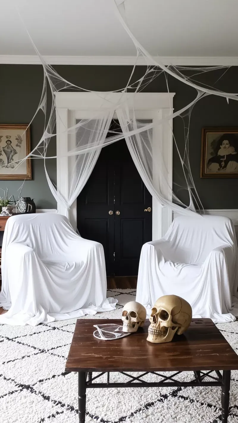 Creepy Cloth Over Furniture