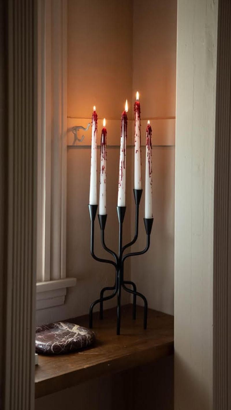Dripping Blood Pillar Candles