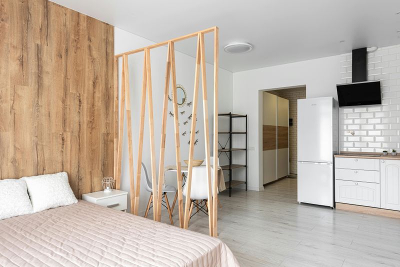 Elegant Room Divider to Define the Entry Zone