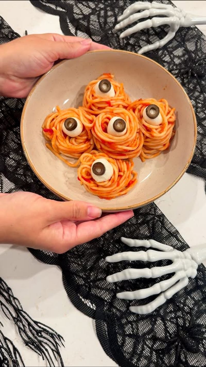 Eyeball Caprese Skewers