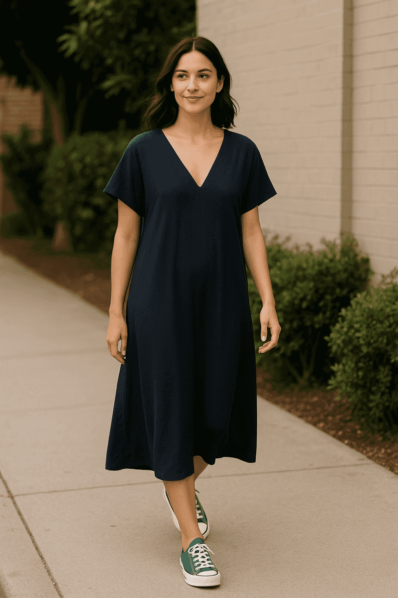 Flowy V-Neck Dress