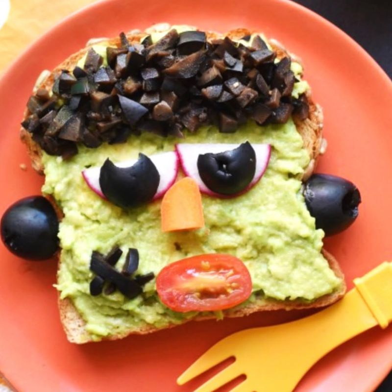 Frankenstein Avocado Toast