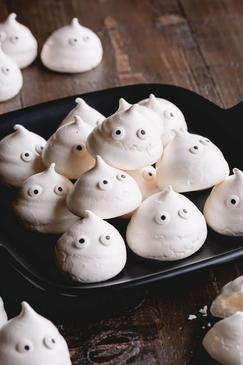 Ghost Meringue Cookies