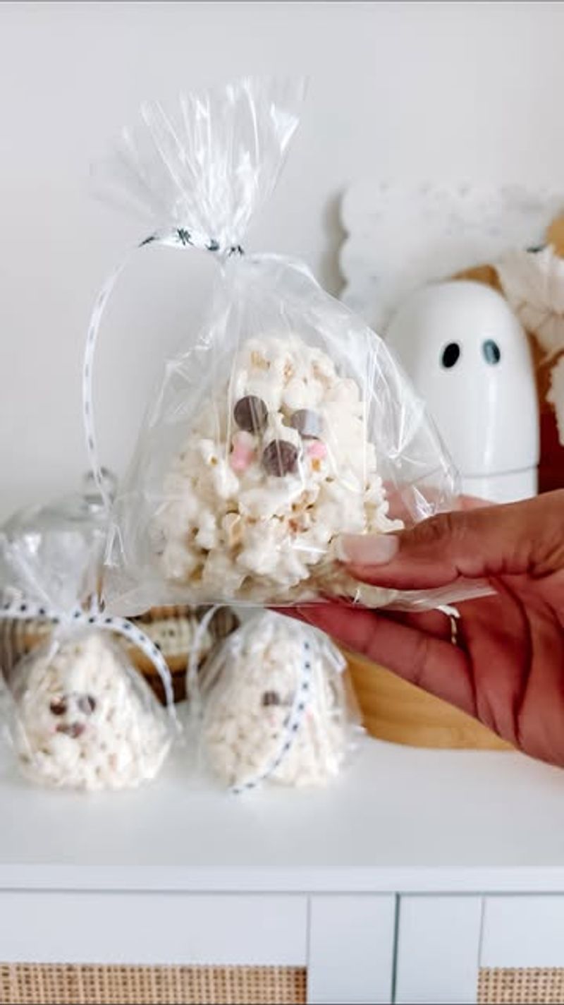 Ghost Popcorn Balls