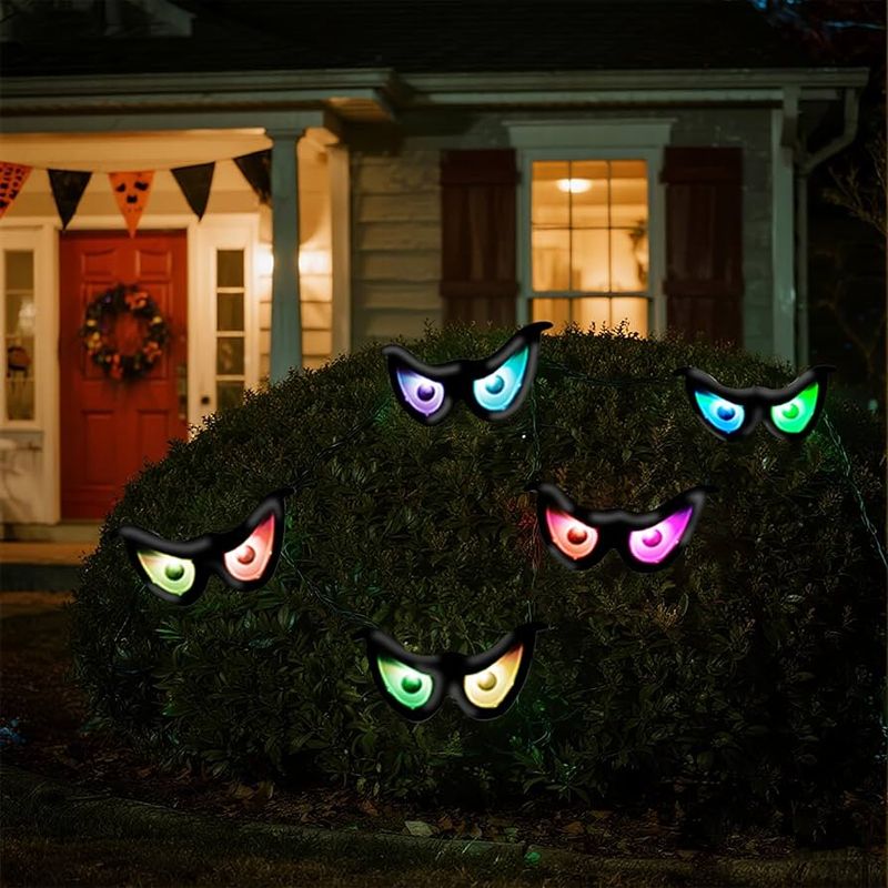 Glowing Eyes in Bushes