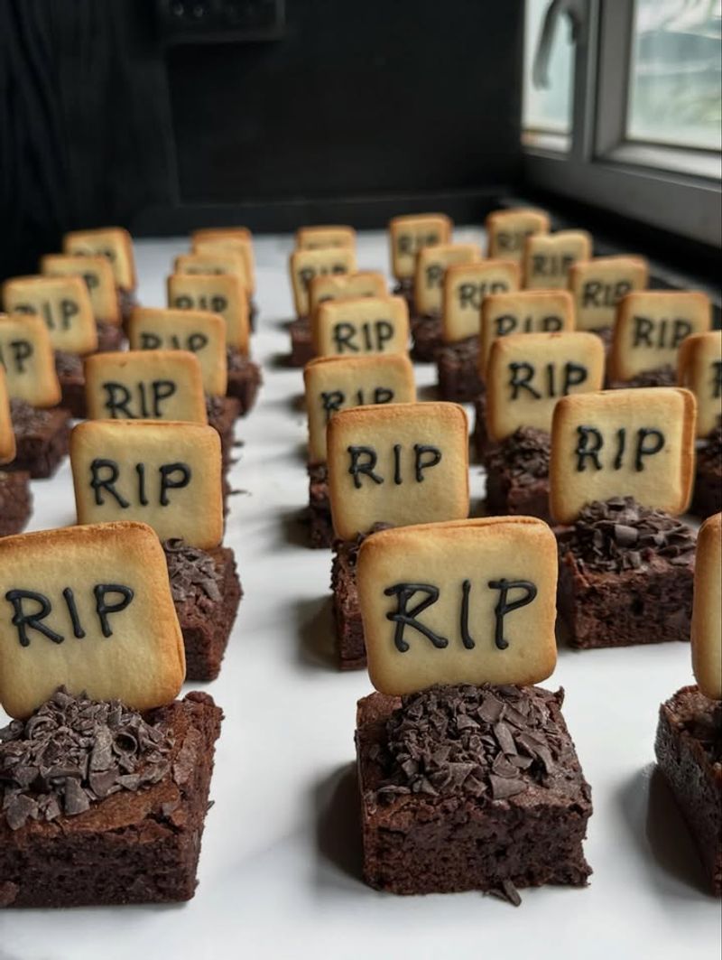 Graveyard Brownies