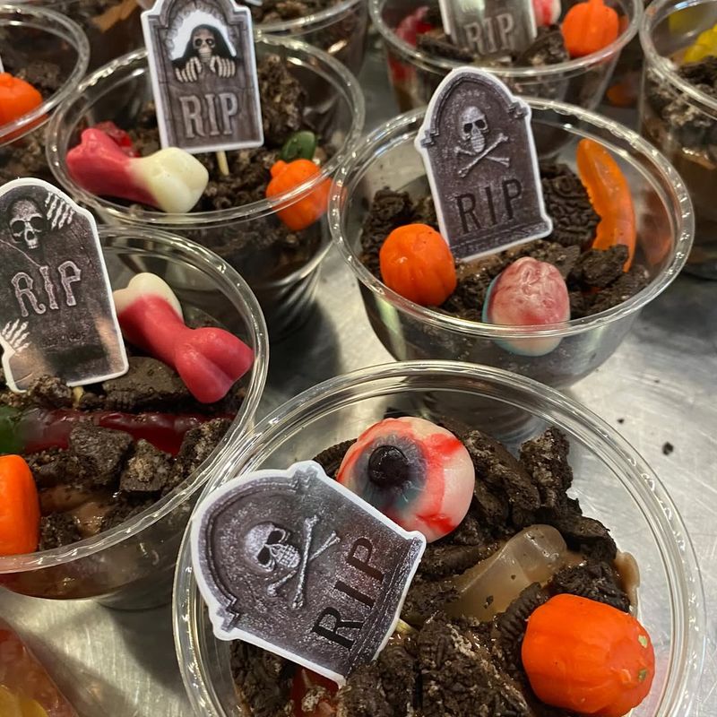 Graveyard Pudding Cups
