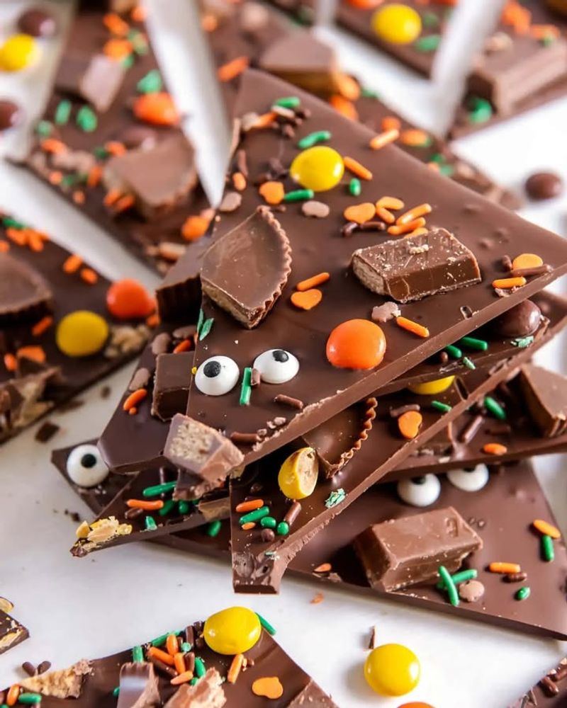 Halloween Candy Bark