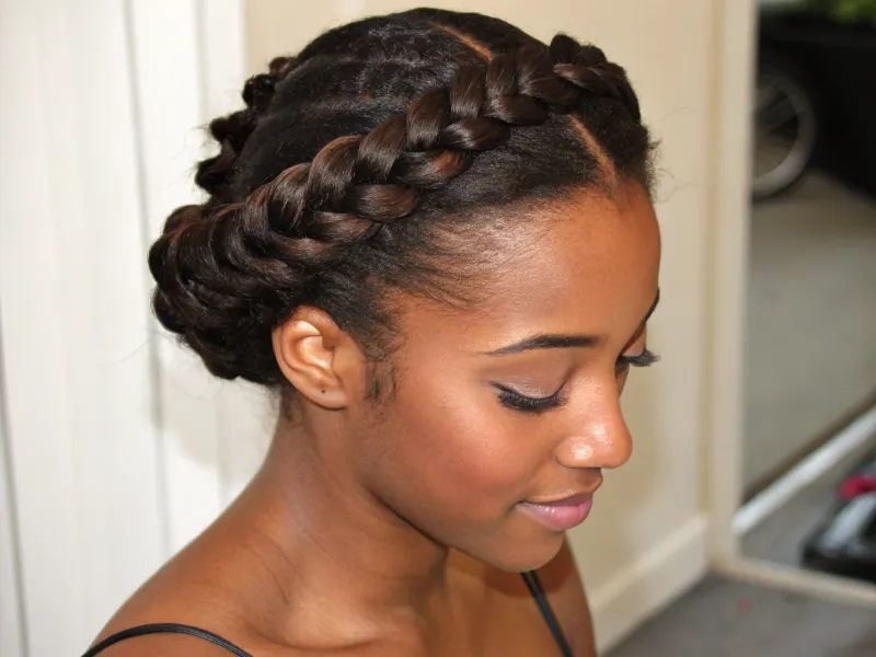 Halo Braids / Crown Braids