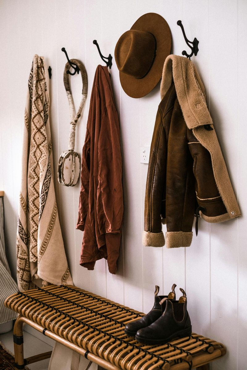 Install Stylish Hooks or a Coat Rack