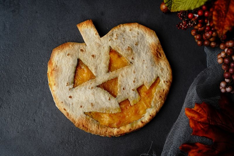 Jack-O'-Lantern Quesadillas