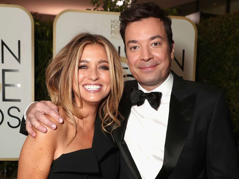 Jimmy Fallon and Nancy Juvonen